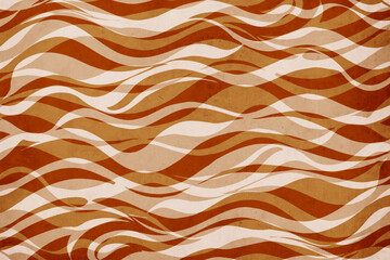 Fashionable illustration in vintage style. Pattern to print for wall decorations. Abstract shapes.