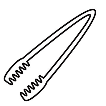 recommend clip art: トングと呼ばれる調理道具のイラスト