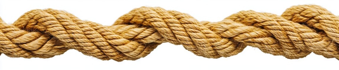 A close up of a rope on a white background