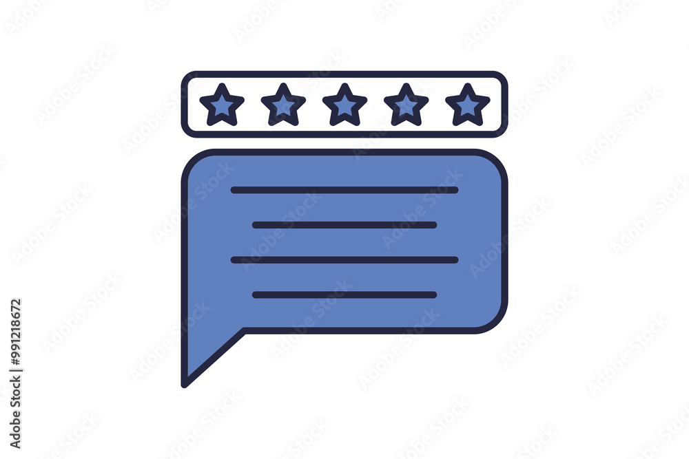 Poster feedback icon. related to interaction. suitable for web site, app, user interfaces. line icon style