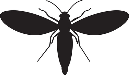 dragonfly silhouette vector
