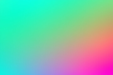 A smooth gradient background transitioning from teal to green to pink.