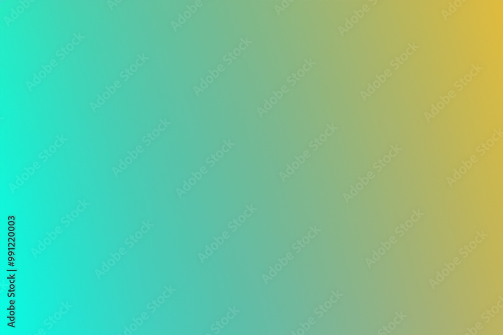 Poster a simple, soft, and abstract background with a teal gradient fading into a green and then a yellow.