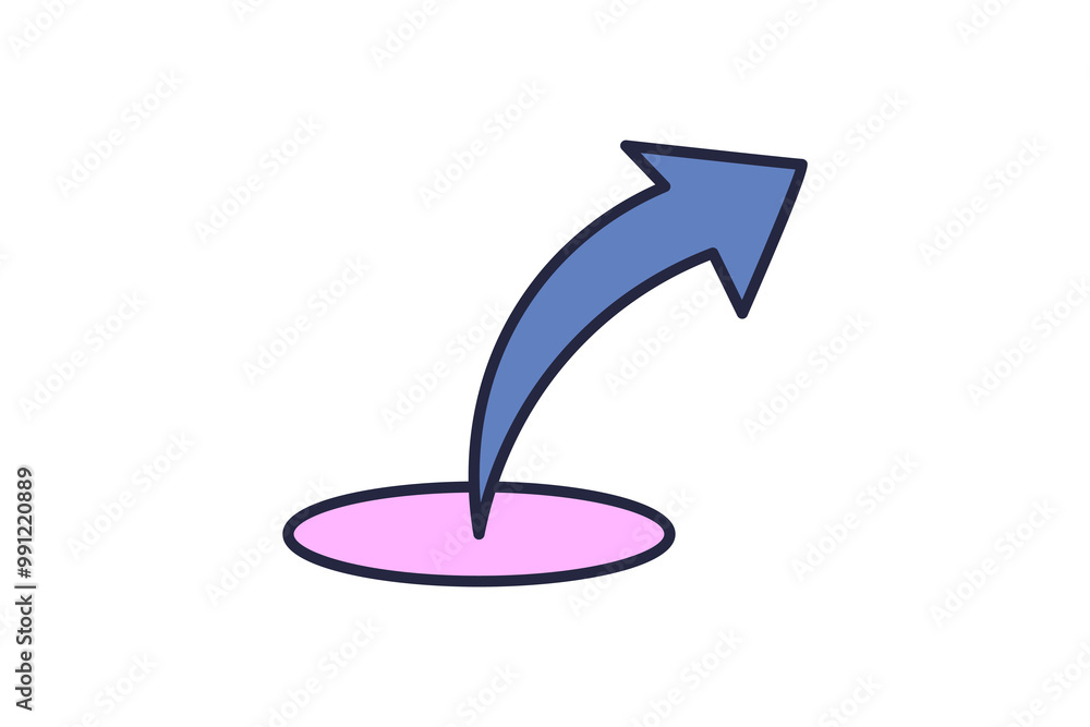 Poster share icon. related to interaction. suitable for web site, app, user interfaces. flat line icon styl