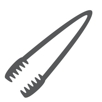 gray tongs kitchen utensil clip art preview