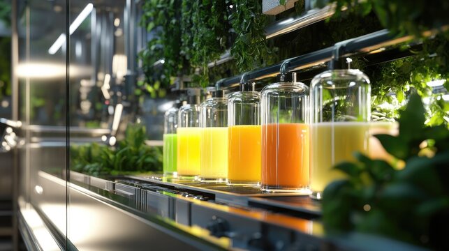 Automated system for producing natural juices