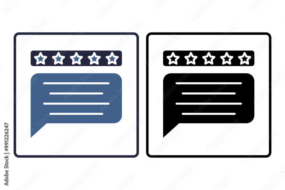 Aufkleber feedback icon. related to interaction. suitable for web site, app, user interfaces. solid icon style