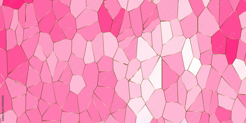 Poster abstract colorful background with triangles mosaic pattern vector backdrop with hexagons. multicolor