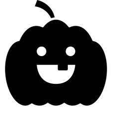 Halloween Pumpkin Icon, Creepy, Thanksgiving