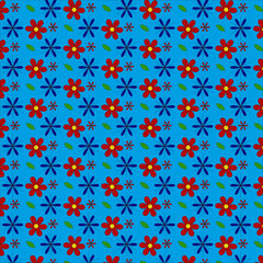 Abstract floral pattern bright colors, background vector illustration modern art design Seamless pattern set Simple design for of textile.