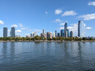 Obraz premium Jersey City from Liberty State Park, NJ - September 2024