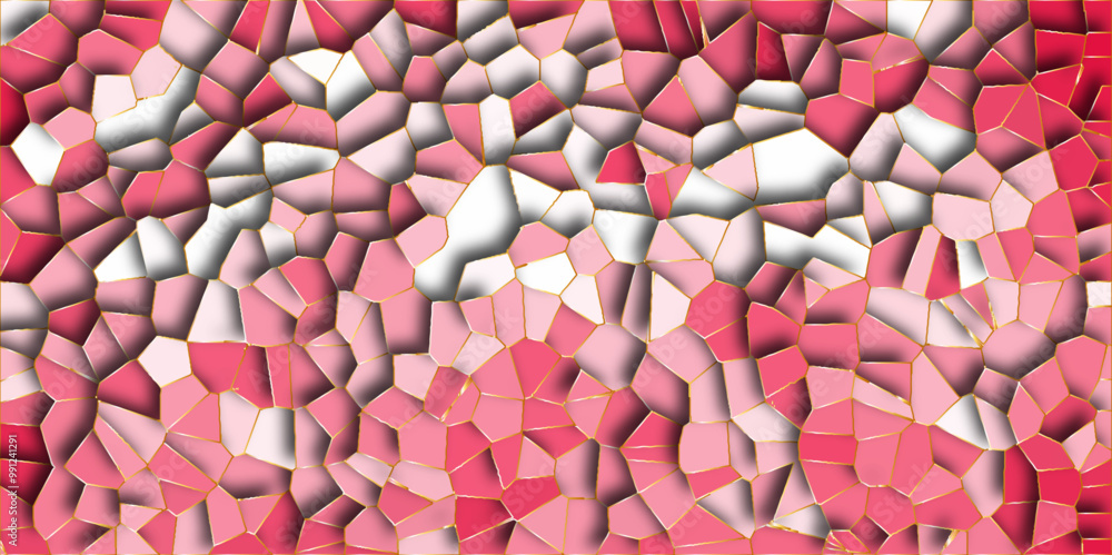 Poster abstract colorful background with triangles mosaic pattern vector backdrop with hexagons. multicolor