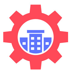 facility Management icon, home service