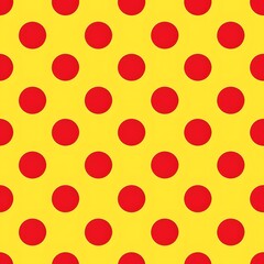 Red and Yellow Polka Dot Pattern