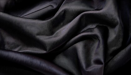 Fototapeta premium Black fabric texture with soft, velvety tactile feel