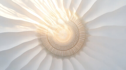 Obraz premium Ashoka Chakra cantered on a background of saffron, white, and green waves, with a soft, radiant light