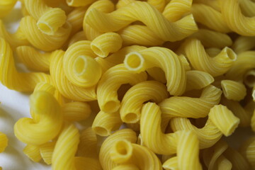 raw pasta macaroni background
