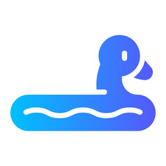 flamingo float gradient icon