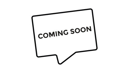 Coming soon button web banner templates. Vector Illustration 
