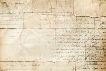 Fototapeta premium Vintage Postcard Background with Faded Edges and Handwritten Text