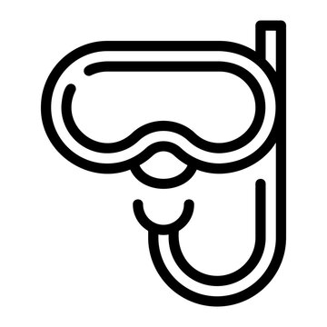 recommend clip art: snorkeling line icon