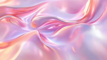 Naklejka premium Mesmerizing pastel background flowing in soft waves, creating a dreamy and ethereal atmosphere