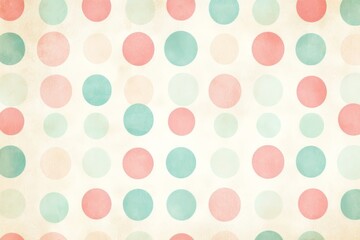 Vintage Polka Dot Pattern with Faded Pastel Colors