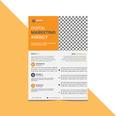 flyer Design Corporate flyer Design   color is Orange Corporate business flyer template design set with blue, orange, red and yellow color. marketing, business proposal, promotion, advertise, publicat