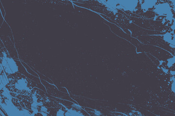 Dark blue grunge texture with distressed effect. Overlay texture. Abstract ice skating background. Worn, weathered surface with a winter ice effect.