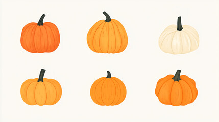 秋のカボチャコレクション Autumn Pumpkins Collection｜Generative AI