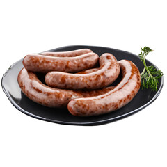 Fototapeta premium sausages on a plate