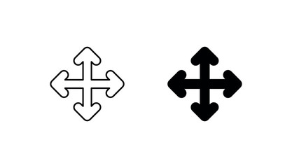 Obraz premium Arrow icon design with white background stock illustration