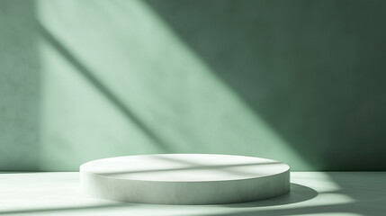 Fresh Perspectives: Abstract Green Background for Product Display