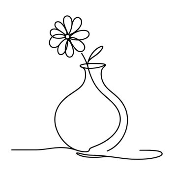 recommend clip art: A flower is in a vase. The vase is white and has a curved shape. The flower is the main focus of the image