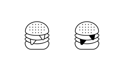 Hamburger icon design with white background stock illustration