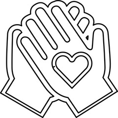 Single isolated icon with outline style icon on white background