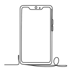 A phone is shown in a black and white drawing. The phone is a flip phone with a white background