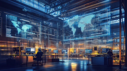 Incident Response and Cybersecurity Operations, incident response and cybersecurity operations with an image showing security teams coordinating response efforts during a cyber attack, Ai 