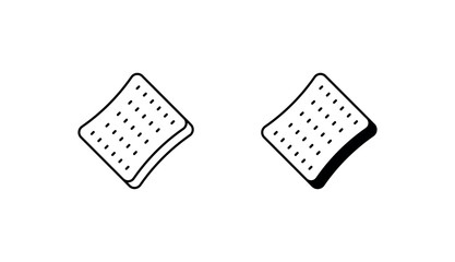 Sponge icon design with white background stock illustration