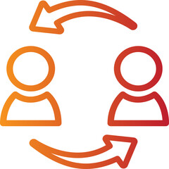 Single isolated icon with outline style icon on white background