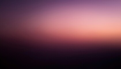 Fototapeta premium Serene Gradient Sunset. Gentle Blend of Soft Peach, Lavender, and Deep Purple Hues Fading Into Twilight, Capturing the Calm of Dusk Over a Smooth Horizon