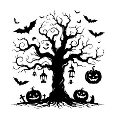 Spooky Halloween Tree