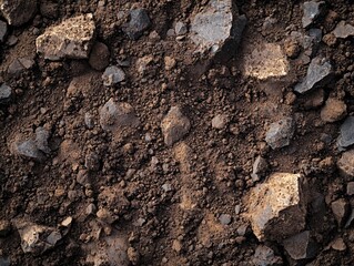 Natural Geological Formation - Stone Soil