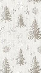 Obraz premium Set of Silver Christmas Ornaments on White Fabric, Minimalist, Abstract Image, Texture, Pattern Background, Wallpaper, Cover and Screen for Smartphone, PC, Laptop, 9:16 and 16:9 Format