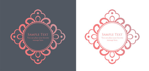 クリスマスをイメージしたフレームデザインセット