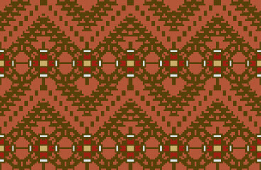 Ethnic Decoration Korean Traditional Patternfolk Embroidery, Aztec Geometric Ornament Print. Design for Carpet, Wallpaper, Clothing, Wrapping, Fabric