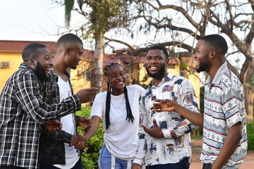 A Group Of college students Meeting Together