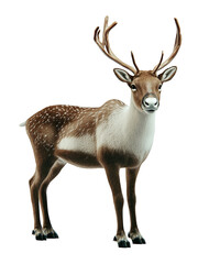 Obraz premium Christmas reindeer as element on transparent background