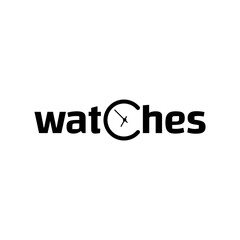 Watches with letter C logo design. Watches logotype design