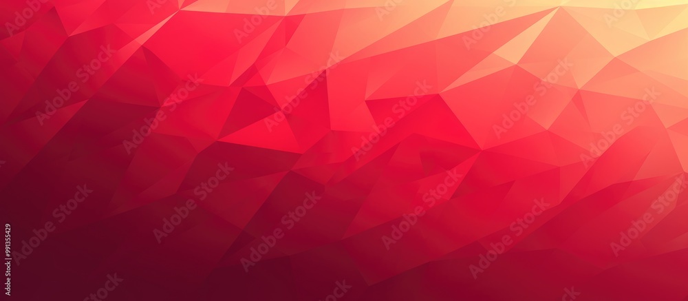 Poster light red abstract vector doodle pattern with a blurred effect geometric illustration in origami sty